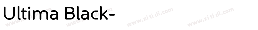 Ultima Black字体转换